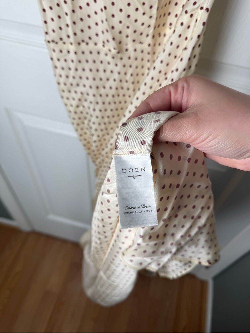 Doen Emerence Dress in Crème Portia Dot XS - Picture 8 of 8